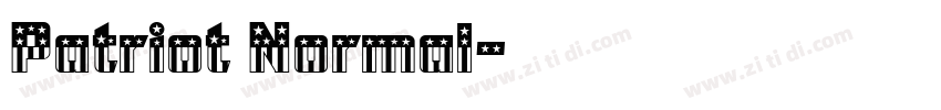 Patriot Normal字体转换